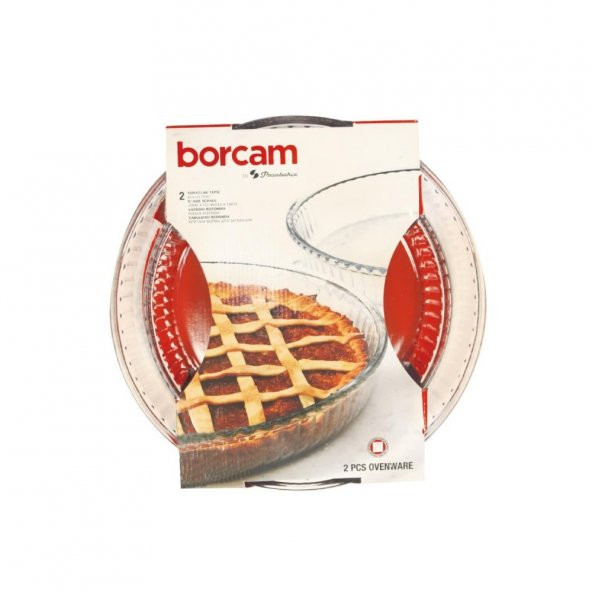 Paşabahçe Borcam Yuvarlak Fırın Tepsisi Seti 159022 - 2