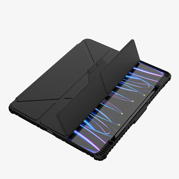 Nillkin iPad Pro 13 2024 Standlı Bumper Smart Cover Tablet Kılıf - 6