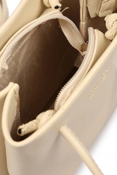 Kadın / Kız Omuz Çantası Krem - Resim 2