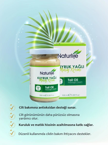 Nature Life Kuyruk Yağlı Masaj Kremi - 1