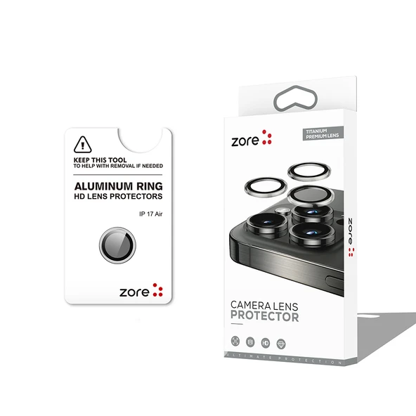 iPhone 17 Air CL-12 Premium Safir Parmak İzi Bırakmayan Anti-Reflective Kamera Lens Koruyucu - Resim 9