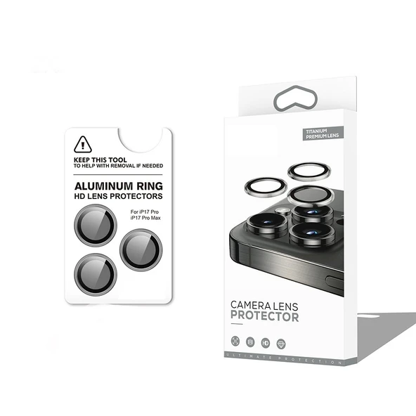 iPhone 17 Pro CL-12 Premium Safir Parmak İzi Bırakmayan Anti-Reflective Kamera Lens Koruyucu - Resim 4