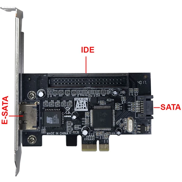 Pcı e to ıde,sata,esata çevirici kart pcı expres ıde sata e sata kart - 2