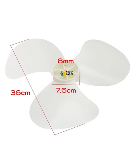 Rubenis Uyumlu RBA 03 Vantilatör Yumuşak Pervane - Resim 2