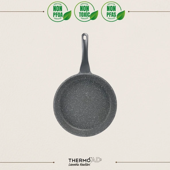 ThermoAD | Tava | 24 cm | Granit Kaplama | Gri
