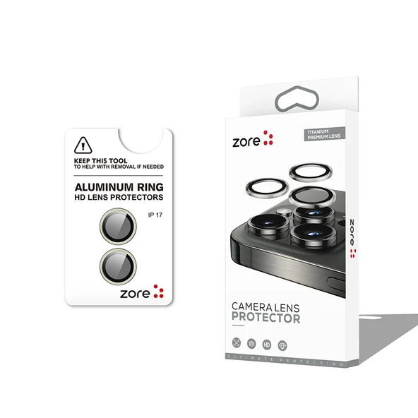 iPhone 17 CL-12 Premium Safir Parmak İzi Bırakmayan Anti-Reflective Kamera Lens Koruyucu ürün görseli 1