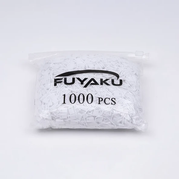 Fuyaku Kilitli İp Klips Pamuk Beyaz 17 cm (1.000 Adet) - 2