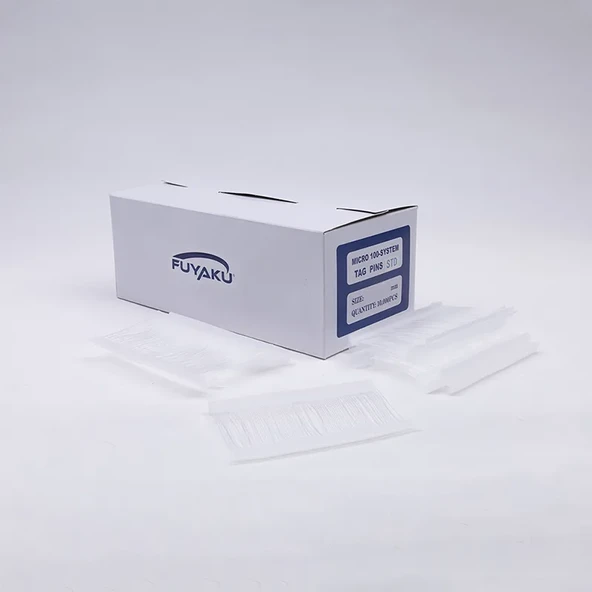 Fuyaku 20 MM Mikro Standart Kılçık Etiketleme Plastiği Şeffaf (10.000 Adet) - Resim 2