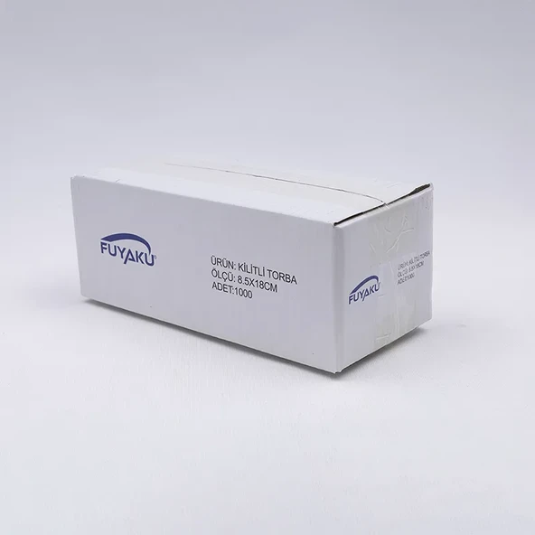 Fuyaku Kilitli Torba 8.5x18 (Yedek/Kına/Çerez/Saklama Poşeti) 1.000 Adet - 1