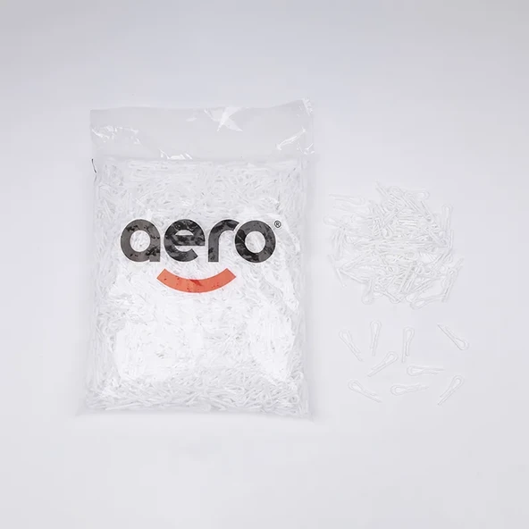 Aero Gömlek Klipsi 38 mm Beyaz (2.000 Adet)