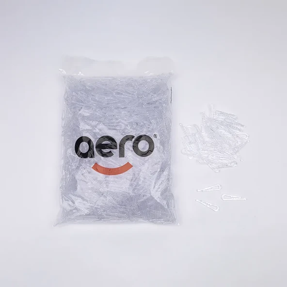 Aero Gömlek Klipsi 50 mm Şeffaf (1.000 Adet)
