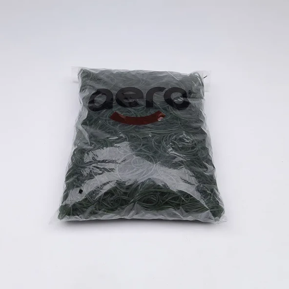 Aero 70 mm 1000 Gr Kauçuk Ambalaj Lastiği Renkli (Toka/Maydanoz) - 3