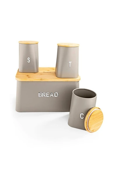Bambum Tortino - Baharatlıklı Bambu Kapaklı Ekmek Saklama Kabı - 3
