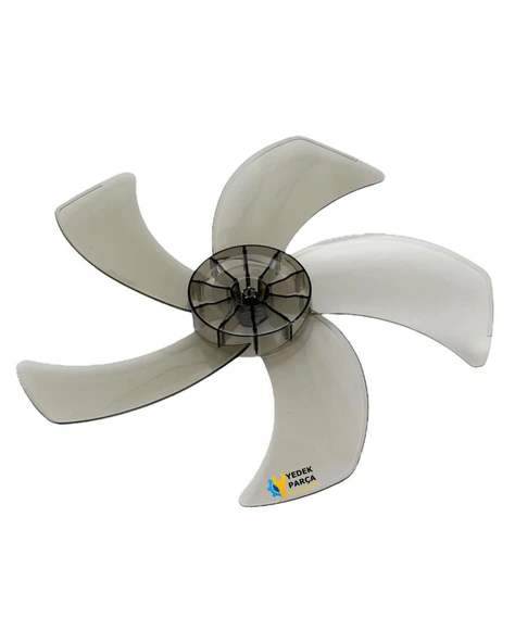Bir Çok Marka İle Uyumlu 5 Kanatlı Vantilatör Pervanesi / 5 Kanatlı - Sert Plastik - Kristal - Şeffaf ürün görseli