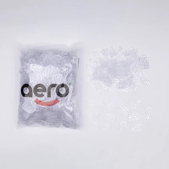 Aero Dilara Klips 34 mm Şeffaf (1.000 Adet) ürün görseli