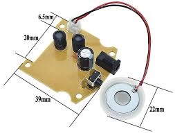 Gözeler D20mm 113KHz 3.7-12V Ultrasonik Sis Yapıcı Modülü - Resim 2