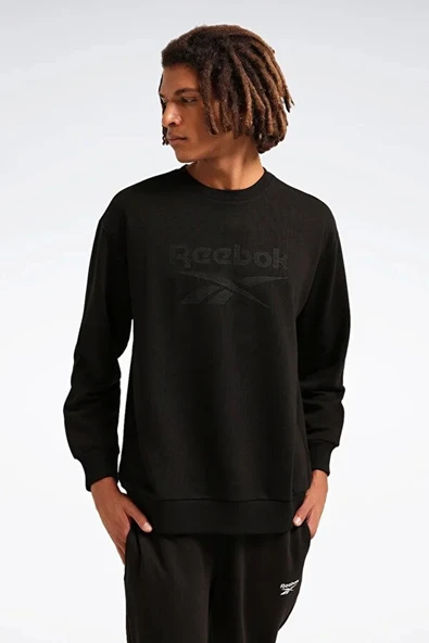 Reebok New Id Reg Crew 0 Yaka Erkek Sweat - Siyah - 1