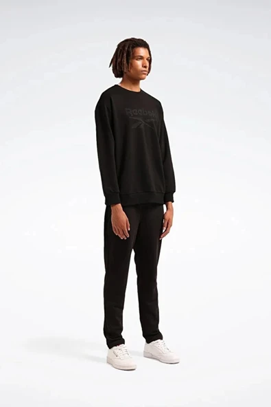 Reebok New Id Reg Crew 0 Yaka Erkek Sweat - Siyah - 5