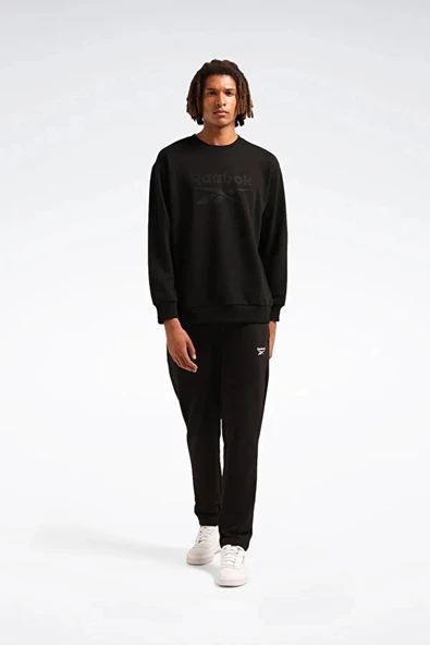 Reebok New Id Reg Crew 0 Yaka Erkek Sweat - Siyah - 8