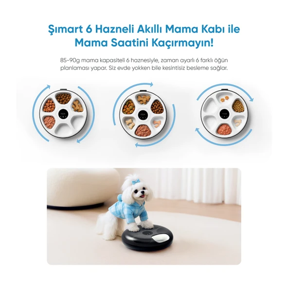 6 Hazneli Akıllı Mama Kabı - 2