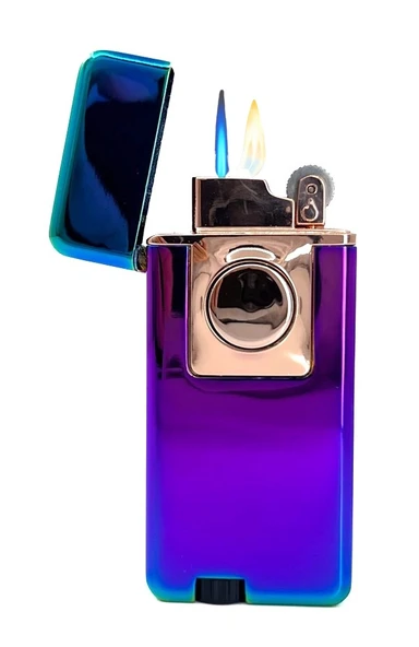 Çift Yanma Fonksiyonlu Metal Çakmak Şık Tasarım - Spektrum - Resim 3