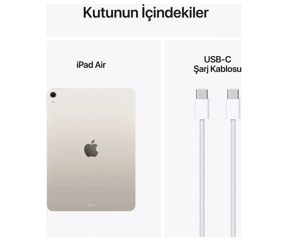 Apple iPad Air M3 11" 256GB Wi-Fi Yıldız Işığı MCA44TU/A - Resim 5