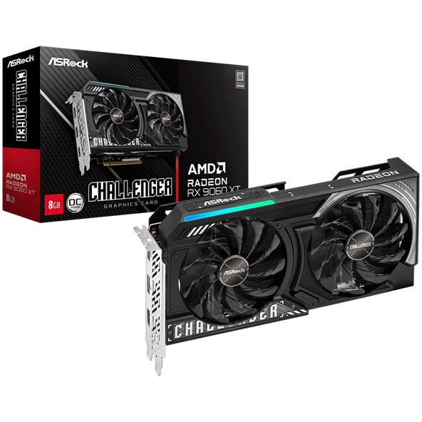 ASROCK Challenger AMD Radeon RX 9060 XT OC 8GB GDDR6 128 Bit Ekran Kartı ürün görseli