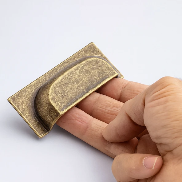 Vira Antik Sarı Metal Modern Kulp 64mm Mobilya Çekmece Dolap Kapak Kulpu Ergonomik Dayanıklı Tasarım - Resim 7
