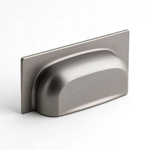 Vira Füme Metal Modern Kulp 64 mm Mobilya Çekmece Dolap Kapak Kulpu Ergonomik Dayanıklı Şık Tasarım ürün görseli