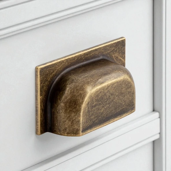 Vira Antik Sarı Metal Modern Kulp 64mm Mobilya Çekmece Dolap Kapak Kulpu Ergonomik Dayanıklı Tasarım - Resim 5