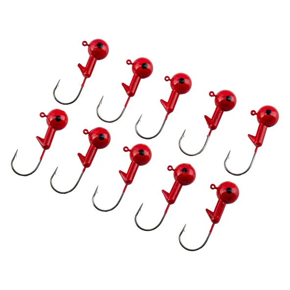 Jighead - Zoka - Kurşunlu Olta İğnesi - (XH-A 02) - Kırmızı - 21 Gr - 10 Adet ürün görseli 1