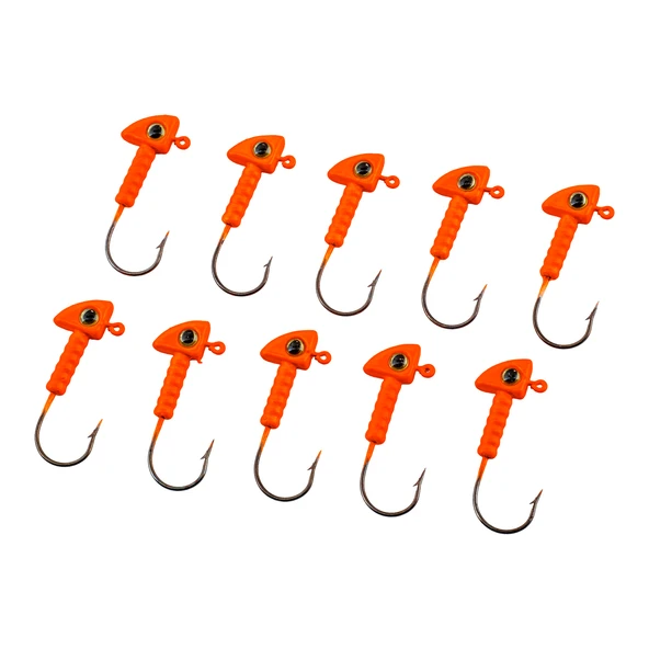 Jighead - Zoka - Kurşunlu Olta İğnesi - (XH-A 06) - Turuncu - 6 gr - 10 Adet ürün görseli 1