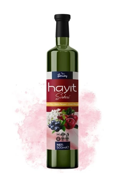 Şenay Hayıt Sirkesi 500 ml Aslan Pençesi Civan Perçemi Elma Ve Alıç Sirkesi Içeren Kdn - 1