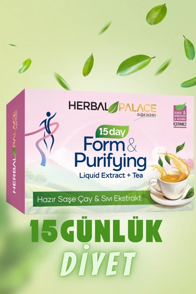 Herbal Palace 15 Günlük Detoks Programı Detoks Çay & Sıvı Ekstrakt ürün görseli 1