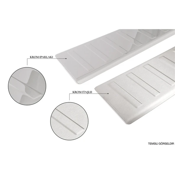 Renault Clio 5 Sis Far Çıtası - Krom, JOY (4 Parça) | 2019-2022 Arası, HB - 4