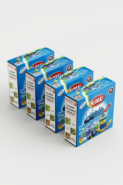Koza Tek İçimlik Yaban Mersini Aro. İçecek Tozu (50 Stick) - Resim 3