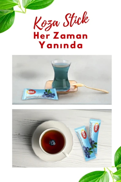 Koza Tek İçimlik Yaban Mersini Aro. İçecek Tozu (50 Stick) - Resim 4
