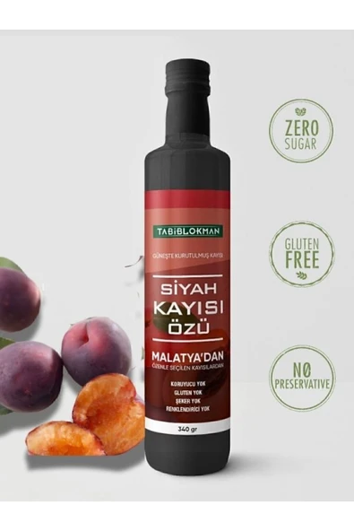 Tabib Lokman Siyah Kayısı Özü 340 Gr 3 ADET - Resim 2