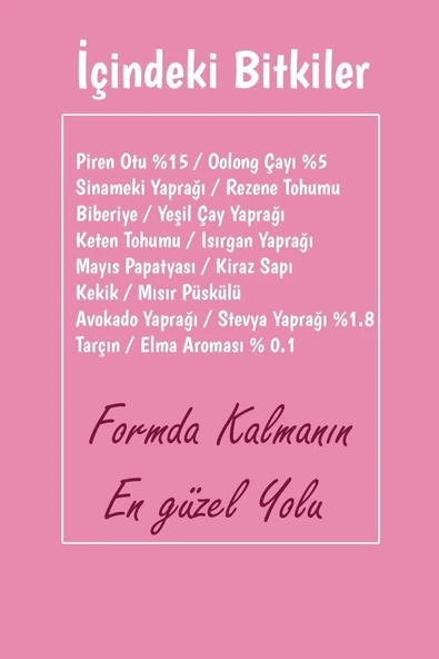 Mindivan Pirenli Form Detox Bitki Çayı. 40 Adet Pek Çok Diyetisyenin Favori Ürünü Olan Piren Otu. - Resim 2