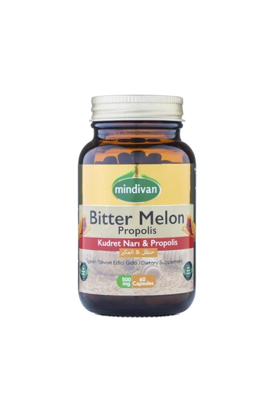 Mindivan Bitter Melon Propolis 500 mg 60 Capsules ürün görseli 1