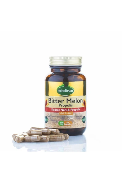 Mindivan Bitter Melon Propolis 500 mg 60 Capsules - Resim 2