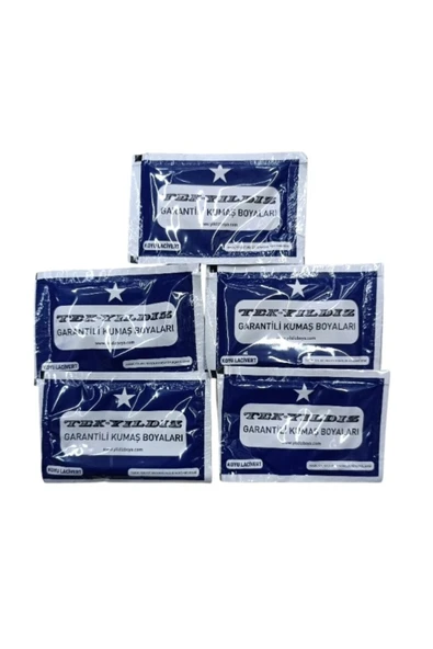 TekYıldız 51 - Kumaş Boyası Lacivert Koyu 5'li Paket - 1