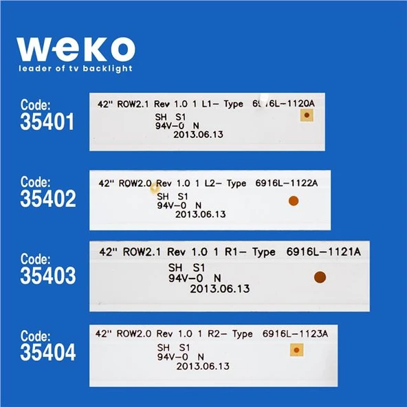 Panasonic TX-L42B6B 42'' İnç 10 Adet Tv Led Bar ( Tvnizin içindeki led barla aynısı olduğunu görmeden almayınız. Led bar ürünlerinde paket açıldığında iade kabul edilmemektedir. ) - Resim 2