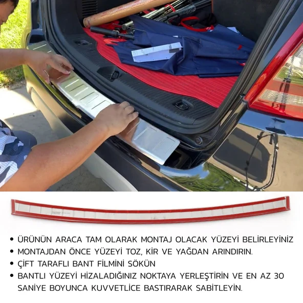 Peugeot Expert Traveller Arka Tampon Eşiği - Krom Taşlı, Kısa Şase | 2017 ve Sonrası - 5