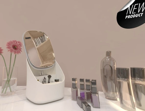 DECOREV Aynalı Kanguru Kozmetik Düzenleyici Organizer - Resim 2