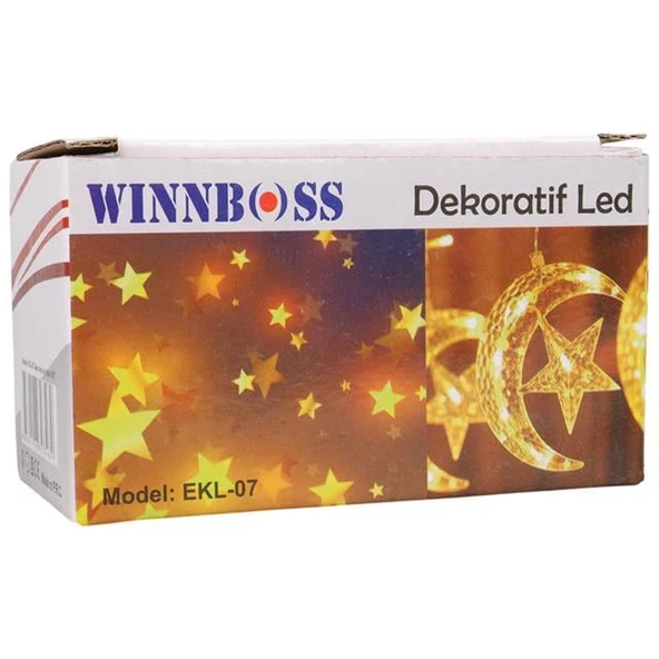 Winnboss WN-1181 5 Metre 20 Ledli Ay Yıldızlı Günışığı Sabit Led Dekoratif Aydınlatma 5 Watt - Resim 3