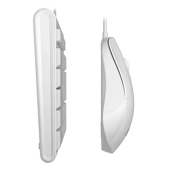 Lenovo Lecoo CM101 USB Kablolu Türkçe Q Klavye - Mouse Set Beyaz - Resim 4