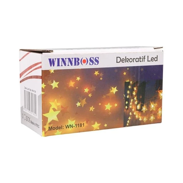 Winnboss WN-1181 5 Metre 20 Ledli Yıldızlı Günışığı Sabit Led Dekoratif Aydınlatma 5 Watt AC220V - Resim 3