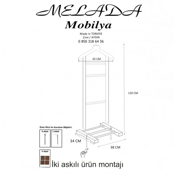 Melada Mobilya Gürgen Tekli Ham Dilsiz Uşak - 5