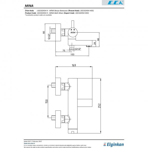 Eca Mina Banyo Bataryası 102102454H - 2